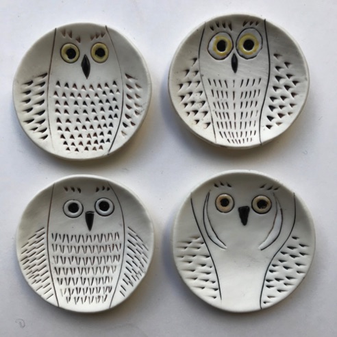 Owls 1, (2,3 and 4 sold), 4 £8 each Owls 1, (2,3 and 4 sold), 4 £8 each
