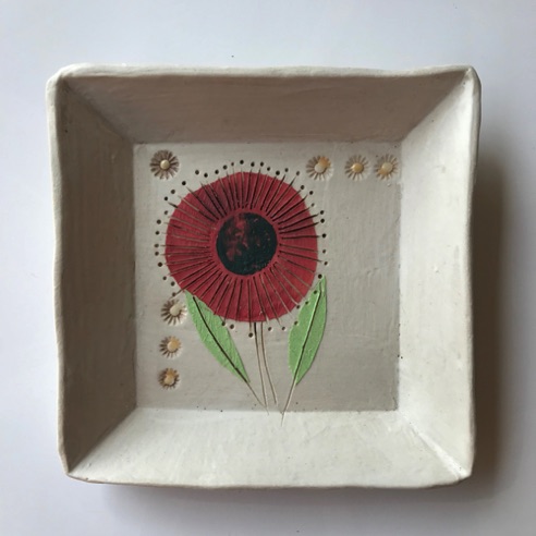 Square dish, £20 Square dish, £20